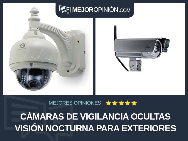 Cámaras de vigilancia ocultas Visión nocturna Para exteriores