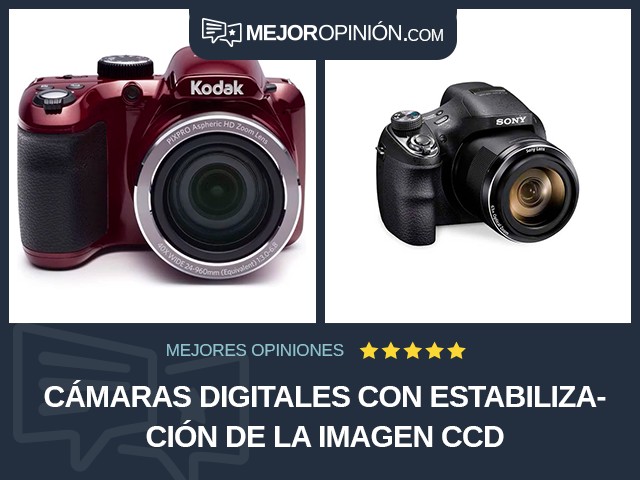 Cámaras digitales Con estabilización de la imagen CCD