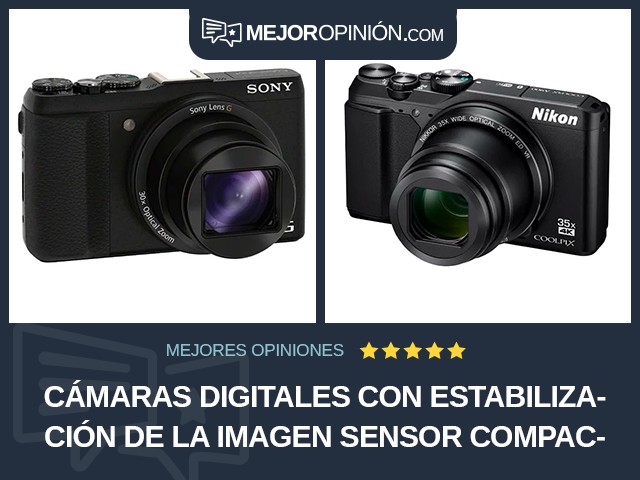 Cámaras digitales Con estabilización de la imagen Sensor compacto