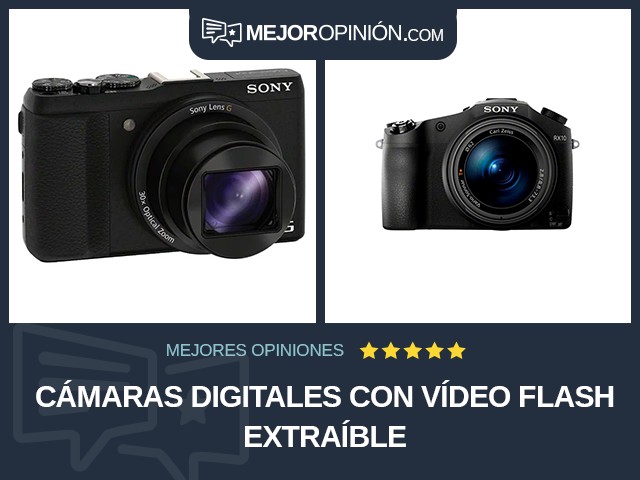 Cámaras digitales Con vídeo Flash extraíble