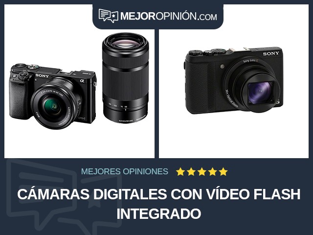 Cámaras digitales Con vídeo Flash integrado