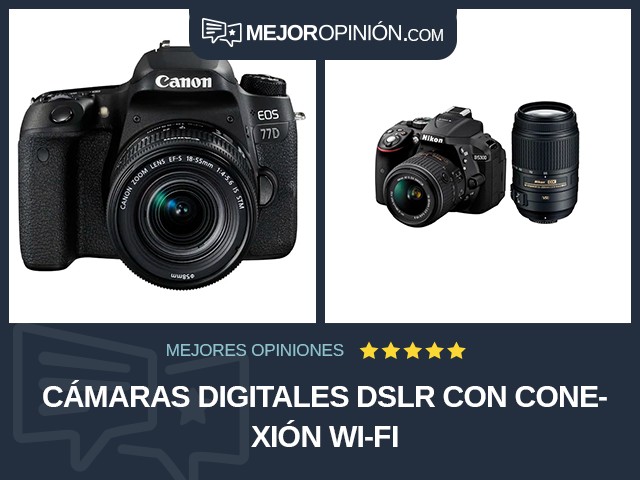 Cámaras digitales DSLR Con conexión Wi-Fi