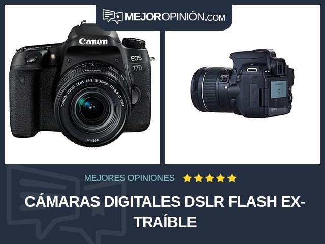 Cámaras digitales DSLR Flash extraíble