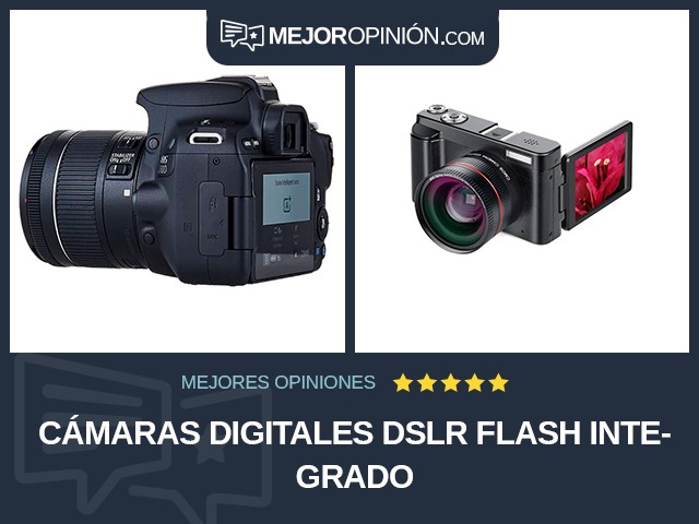 Cámaras digitales DSLR Flash integrado