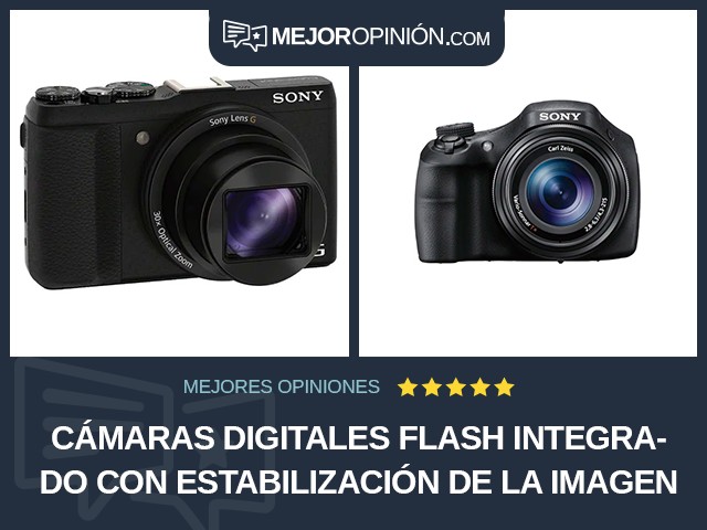 Cámaras digitales Flash integrado Con estabilización de la imagen