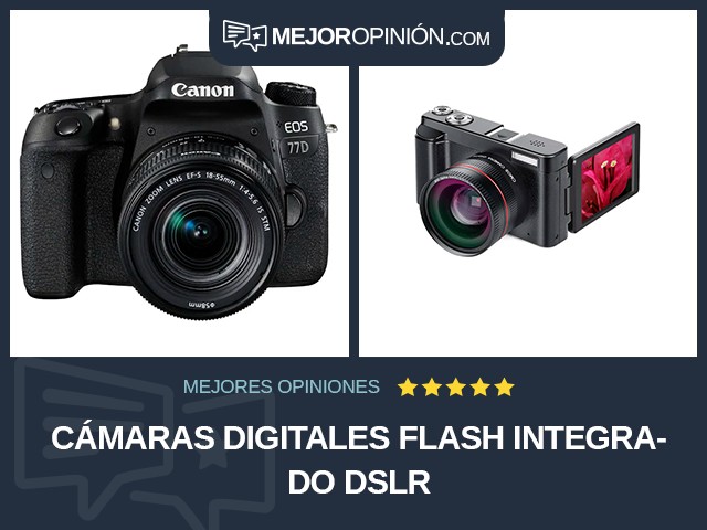 Cámaras digitales Flash integrado DSLR