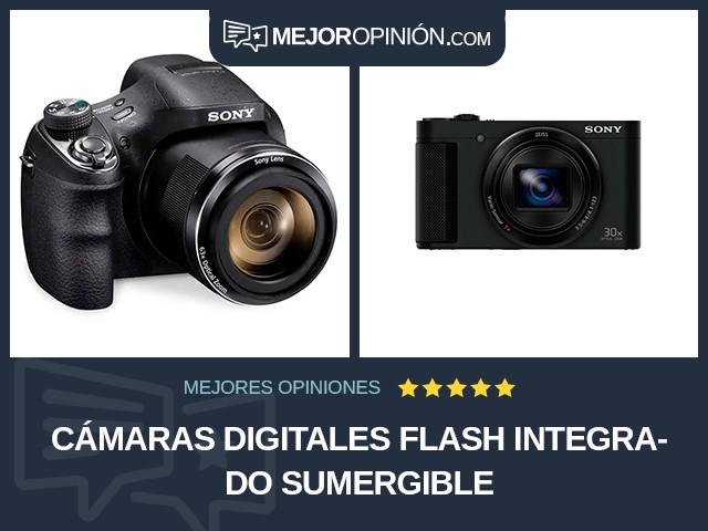 Cámaras digitales Flash integrado Sumergible