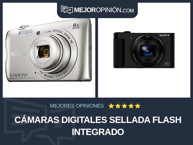 Cámaras digitales Sellada Flash integrado