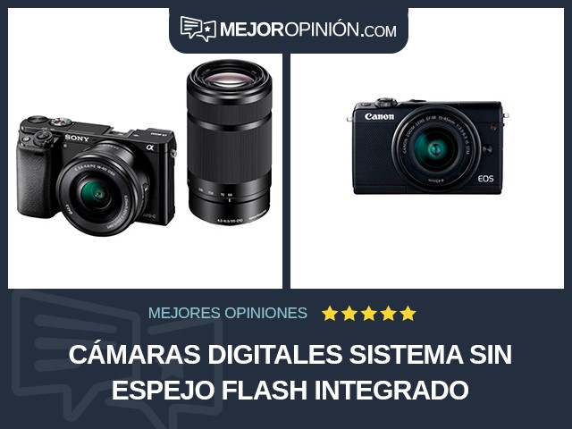 Cámaras digitales Sistema sin espejo Flash integrado