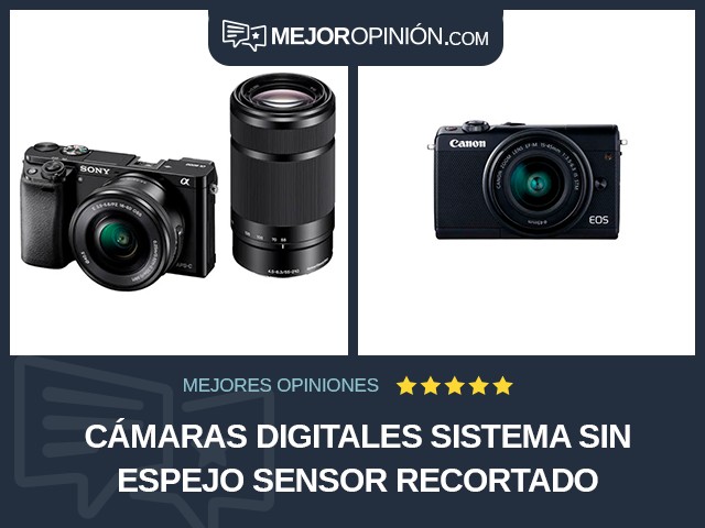 Cámaras digitales Sistema sin espejo Sensor recortado