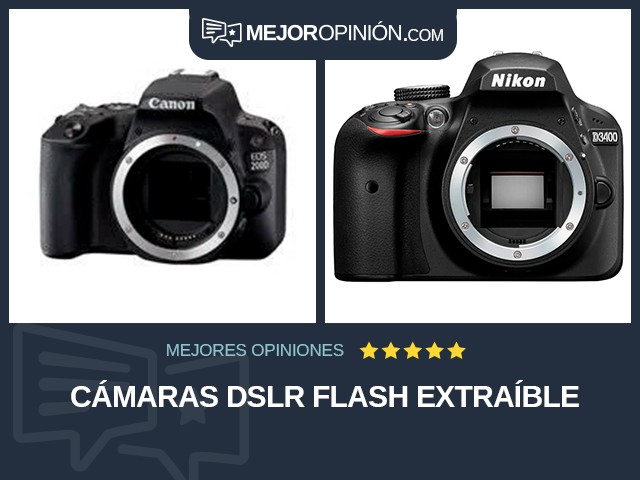 Cámaras DSLR Flash extraíble