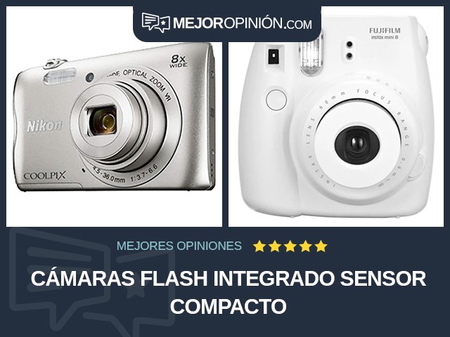 Cámaras Flash integrado Sensor compacto