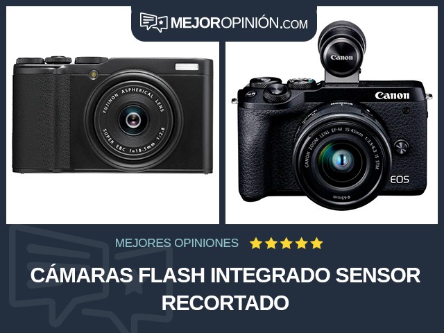 Cámaras Flash integrado Sensor recortado