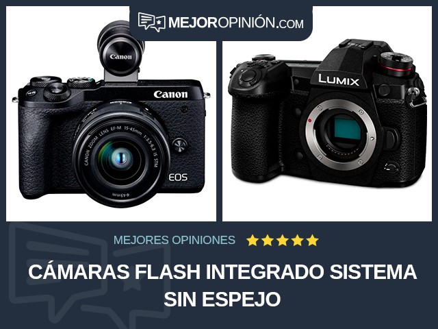 Cámaras Flash integrado Sistema sin espejo