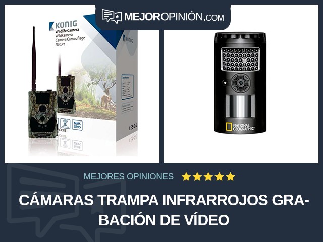 Cámaras trampa Infrarrojos Grabación de vídeo