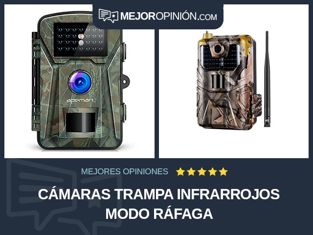 Cámaras trampa Infrarrojos Modo ráfaga