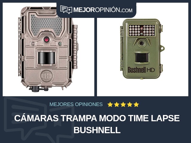 Cámaras trampa Modo time lapse Bushnell