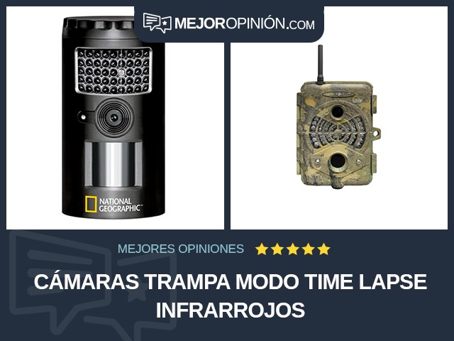 Cámaras trampa Modo time lapse Infrarrojos