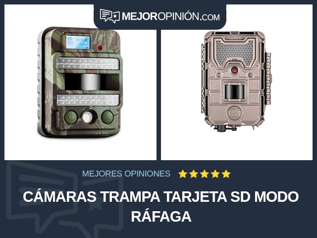 Cámaras trampa Tarjeta SD Modo ráfaga