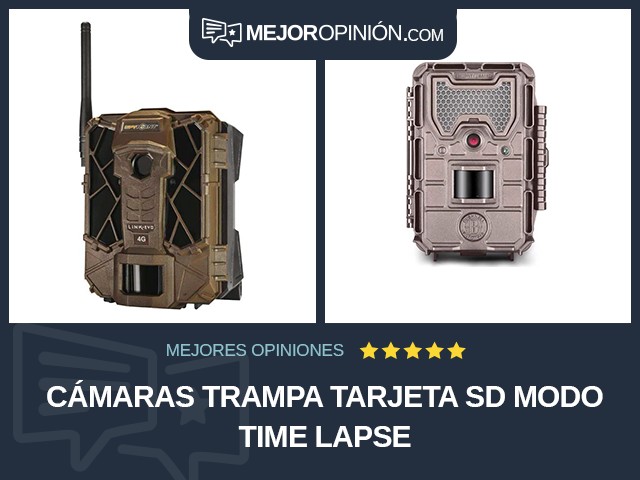 Cámaras trampa Tarjeta SD Modo time lapse