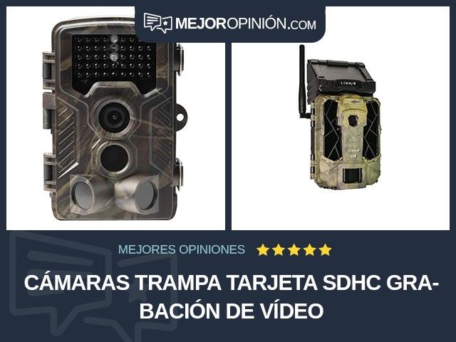 Cámaras trampa Tarjeta SDHC Grabación de vídeo