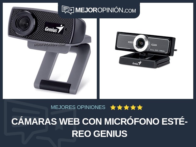 Cámaras web Con micrófono estéreo Genius