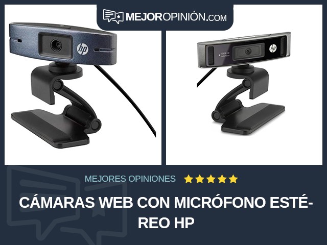 Cámaras web Con micrófono estéreo HP