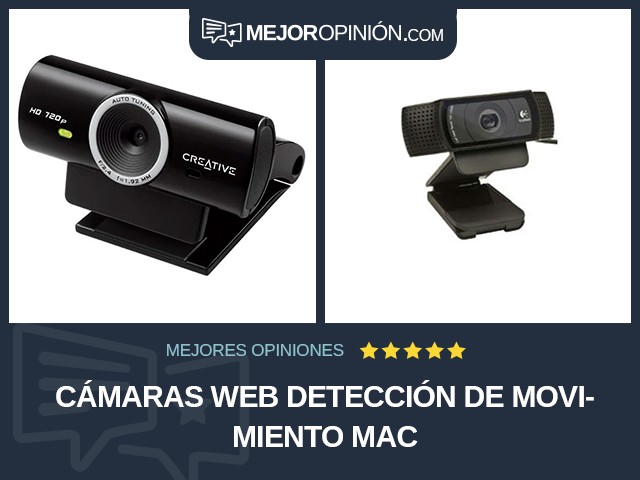 Cámaras web Detección de movimiento Mac