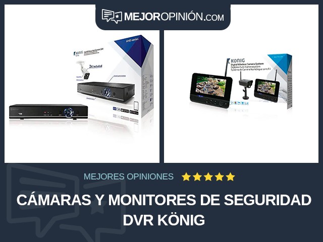 Cámaras y monitores de seguridad DVR König