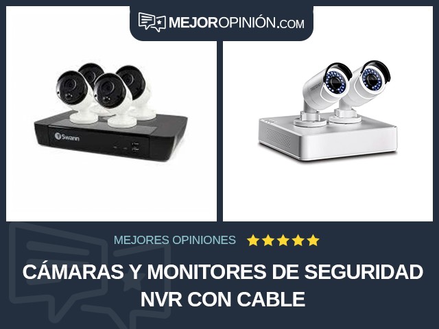 Cámaras y monitores de seguridad NVR Con cable