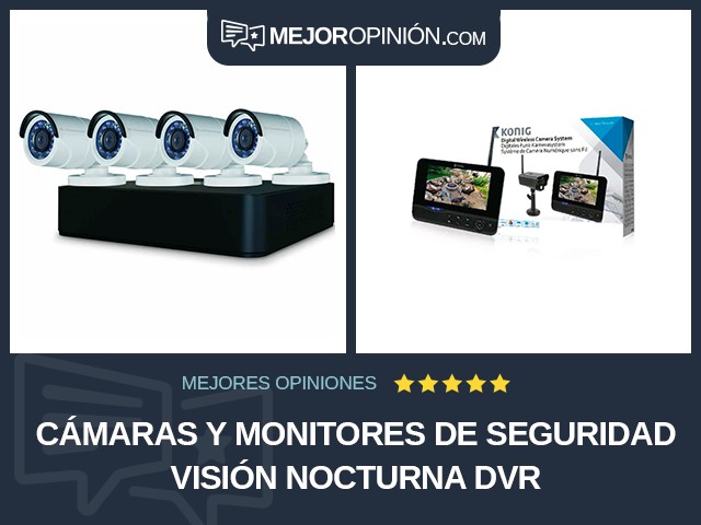 Cámaras y monitores de seguridad Visión nocturna DVR