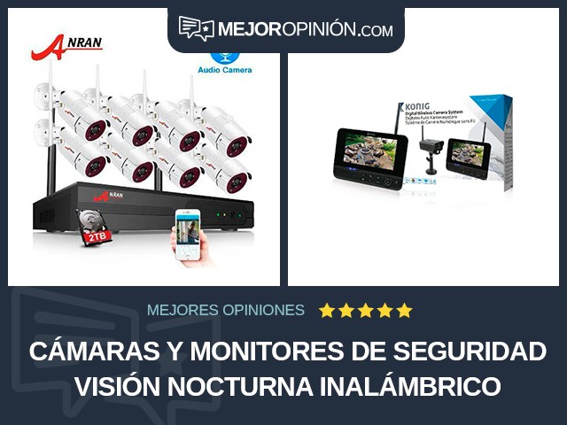 Cámaras y monitores de seguridad Visión nocturna Inalámbrico