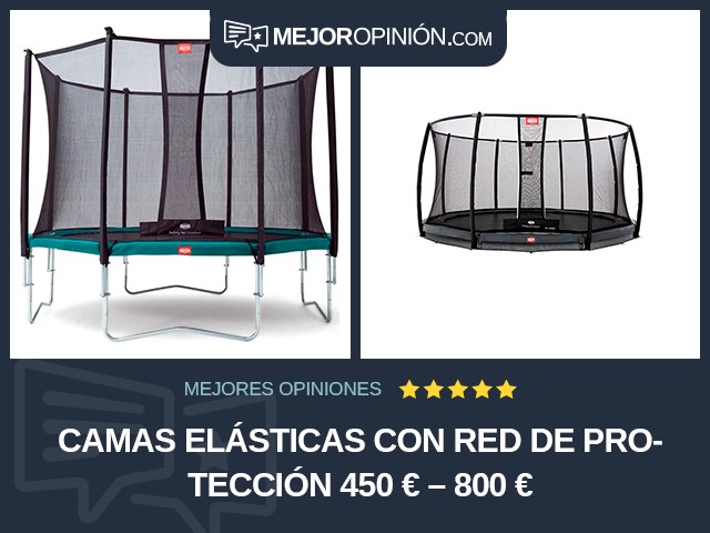 Camas elásticas Con red de protección 450 € – 800 €