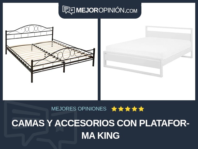 Camas y accesorios Con plataforma King