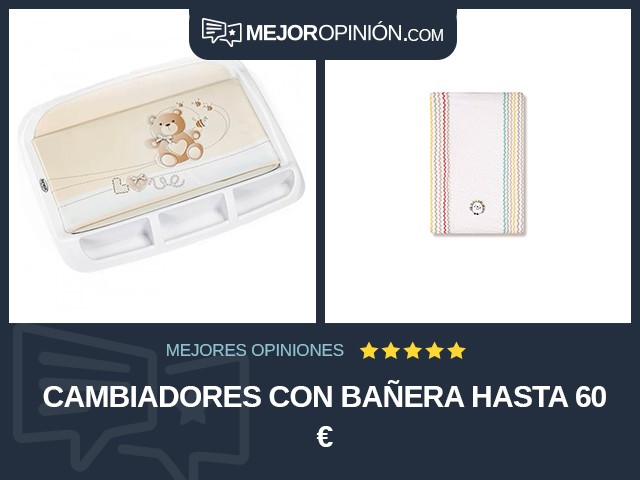 Cambiadores Con bañera Hasta 60 €