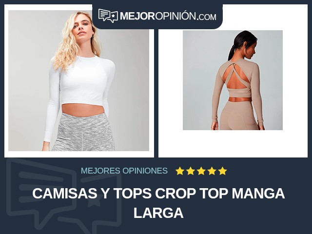 Camisas y tops Crop top Manga larga