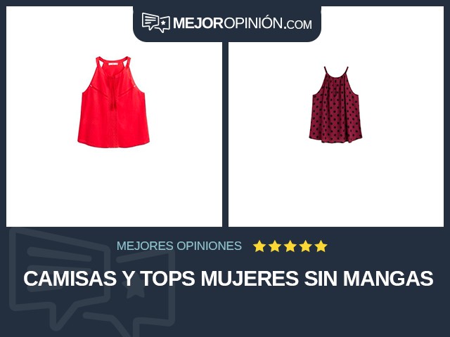 Camisas y tops Mujeres Sin mangas