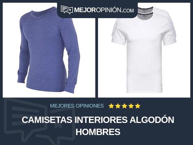 Camisetas interiores Algodón Hombres