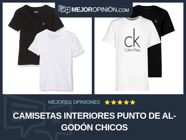 Camisetas interiores Punto de algodón Chicos