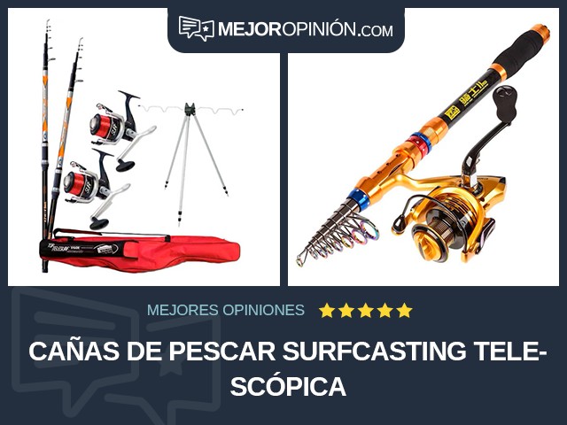 Cañas de pescar Surfcasting Telescópica