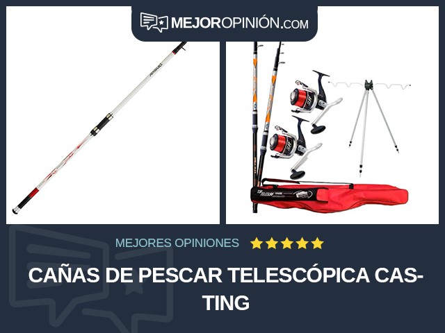 Cañas de pescar Telescópica Casting