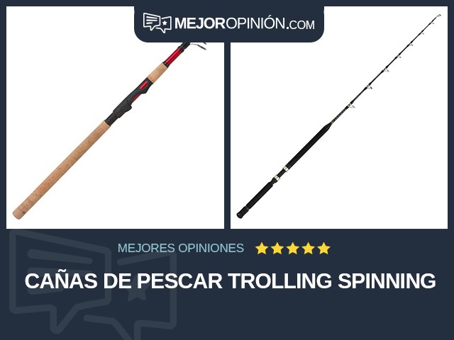 Cañas de pescar Trolling Spinning