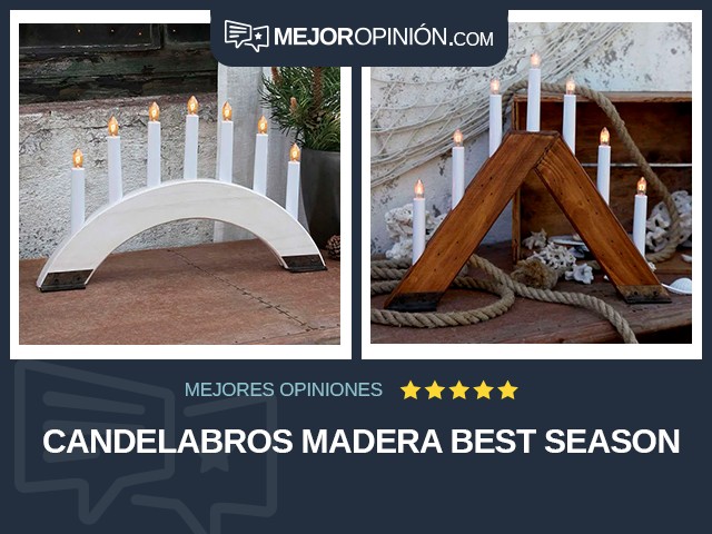 Candelabros Madera Best Season