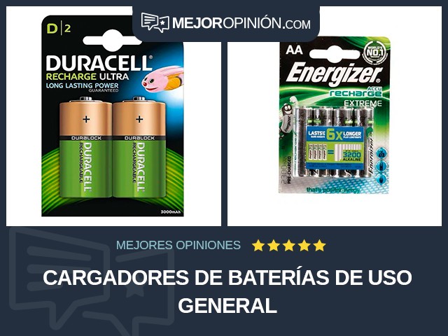 Cargadores de baterías de uso general