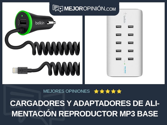 Cargadores y adaptadores de alimentación Reproductor MP3 Base de carga