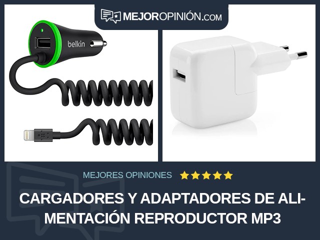 Cargadores y adaptadores de alimentación Reproductor MP3