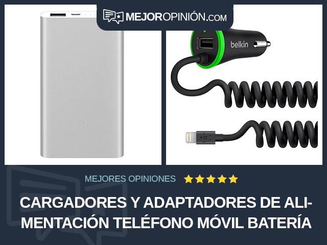 Cargadores y adaptadores de alimentación Teléfono móvil Batería portátil