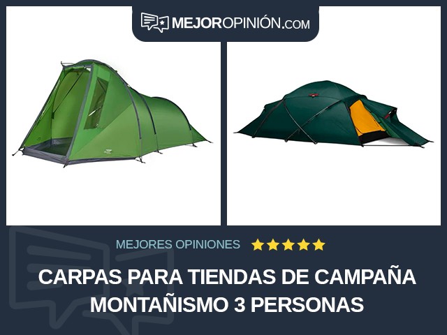 Carpas para tiendas de campaña Montañismo 3 personas