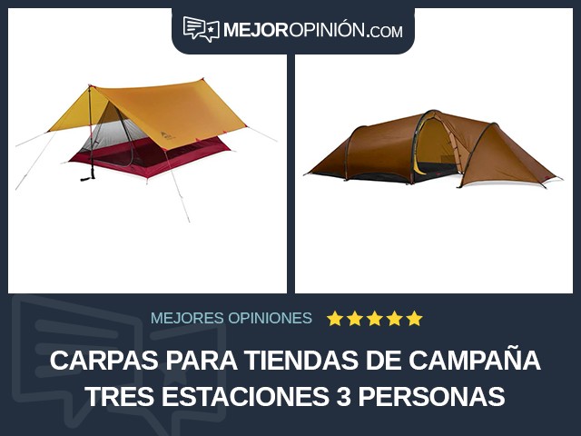 Carpas para tiendas de campaña Tres estaciones 3 personas