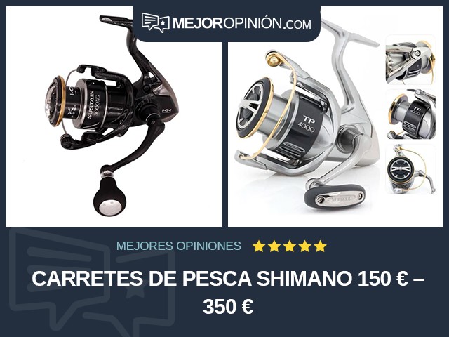Carretes de pesca Shimano 150 € – 350 €